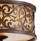 Cwi Lighting Nicole 3 Light Drum Shade Flush Mount With Brushed Chocolate Finish 9807C14-3-116 - alternate 2